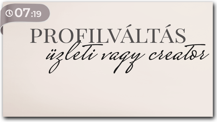 Profilváltás és kattintható cím